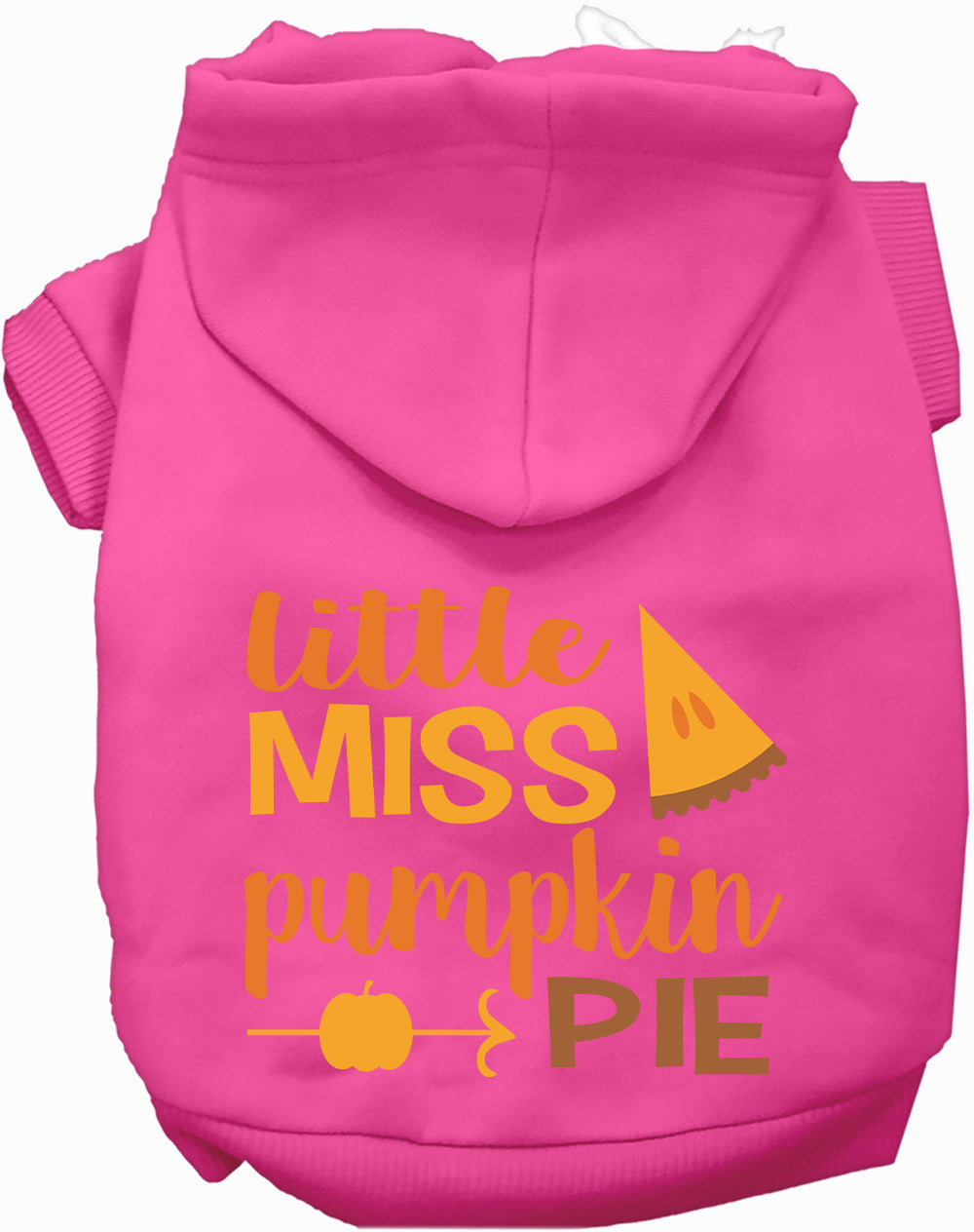 Dog Hoodie Little Miss Pumpkin Pie for Festive Halloween Pet