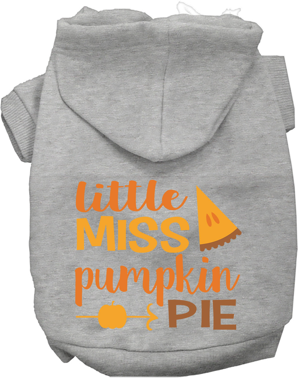 Dog Hoodie Little Miss Pumpkin Pie for Festive Halloween Pet