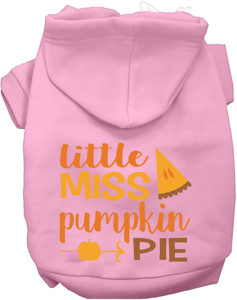 Dog Hoodie Little Miss Pumpkin Pie for Festive Halloween Pet