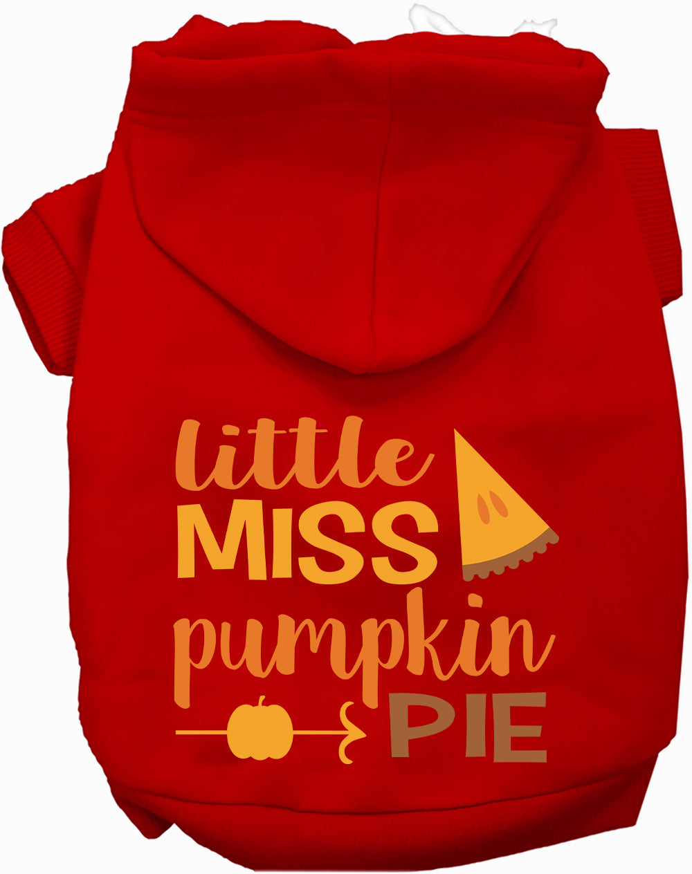 Dog Hoodie Little Miss Pumpkin Pie for Festive Halloween Pet