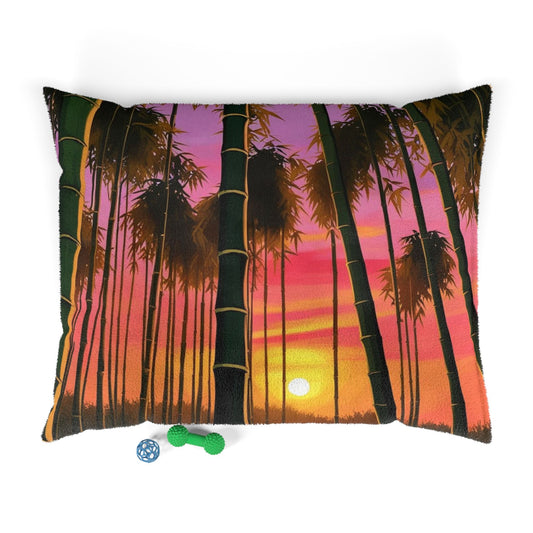 Bamboo Forest Sunrise Pet Bed