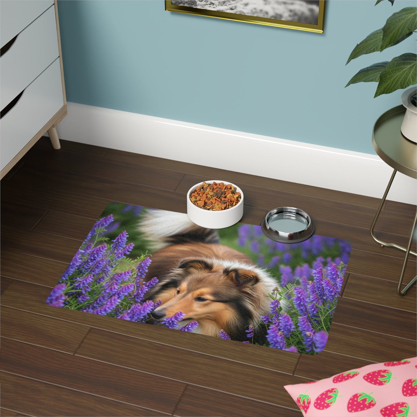 Pet Food Mat (12x18) - Shetland Sheepdog
