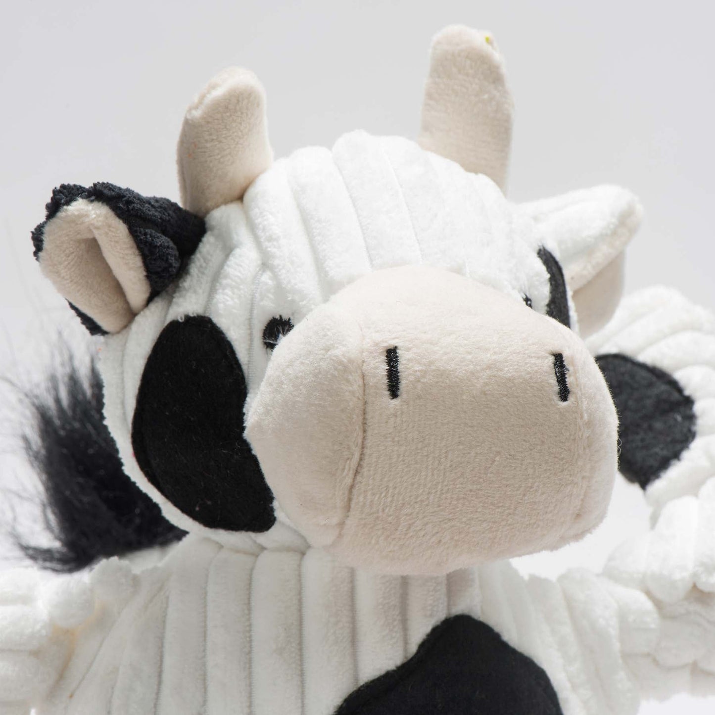 Dog Toy Dottie Cow Knottie Plush Toy for Daily Use Essential - close up product image for dog toy