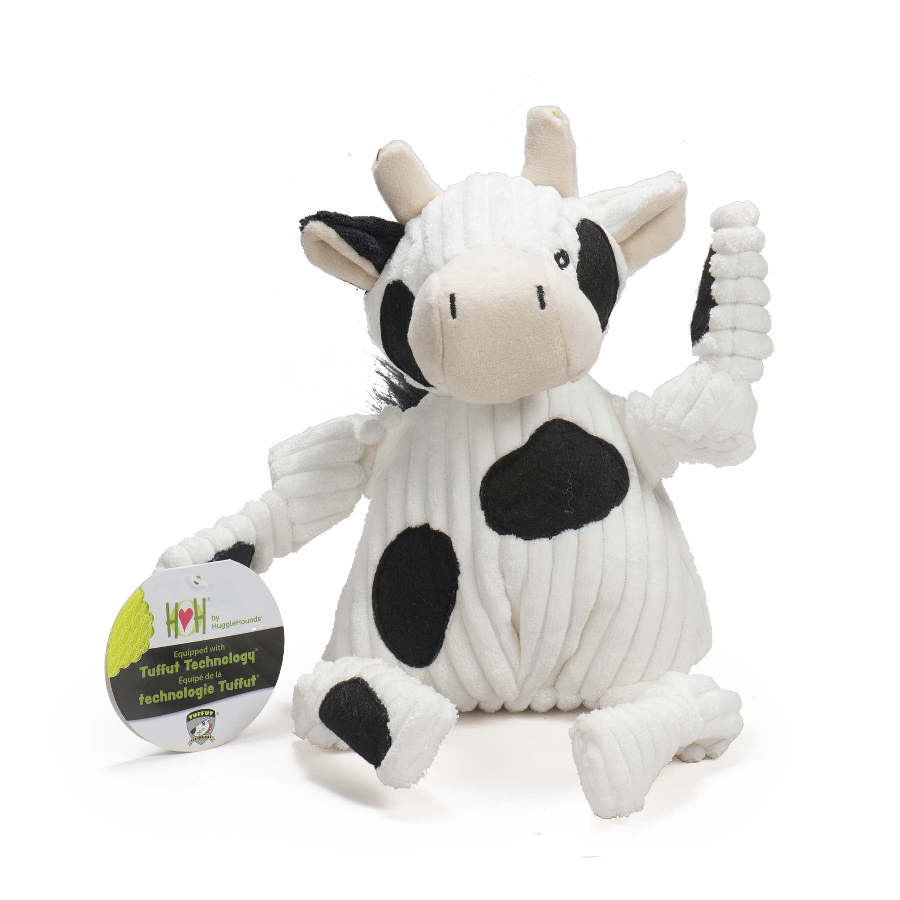 Dog Toy Dottie Cow Knottie Plush Toy for Daily Use Essential - detail product image for dog toy