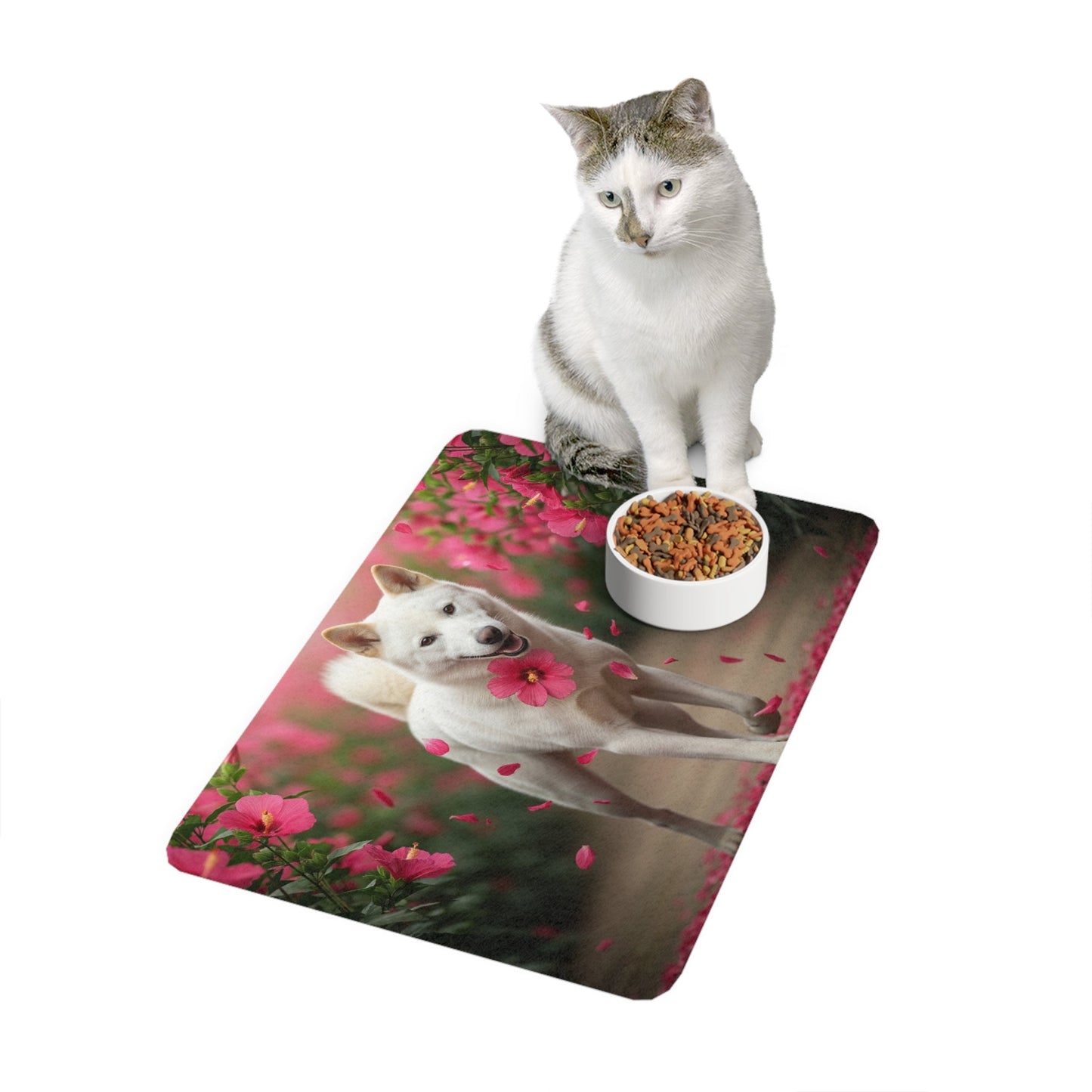 Pet Food Mat (12x18) - Korean Jindo Dog