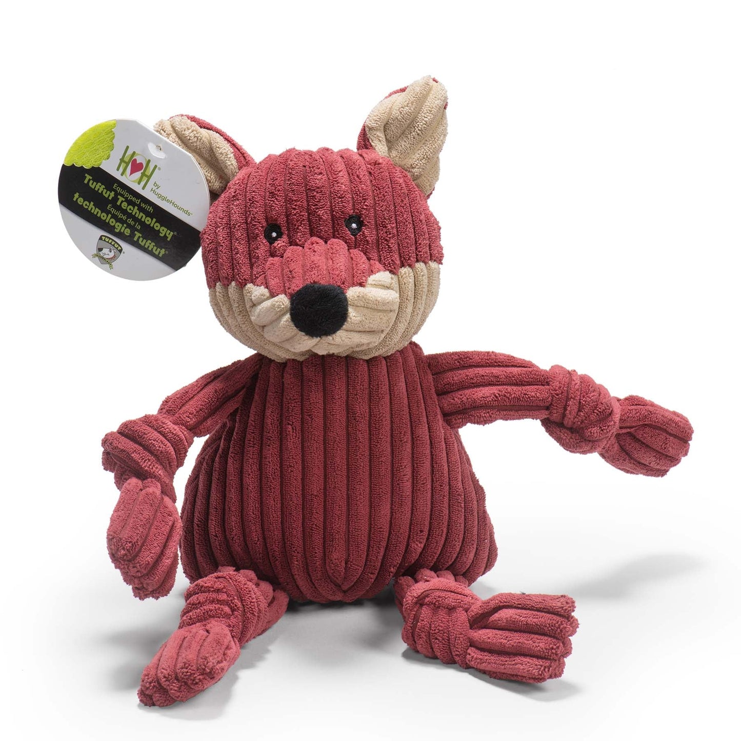 Dog Toy Sly Fox Knottie Plush Toy for Daily Use for Comfort - lifestyle product image for dog toy