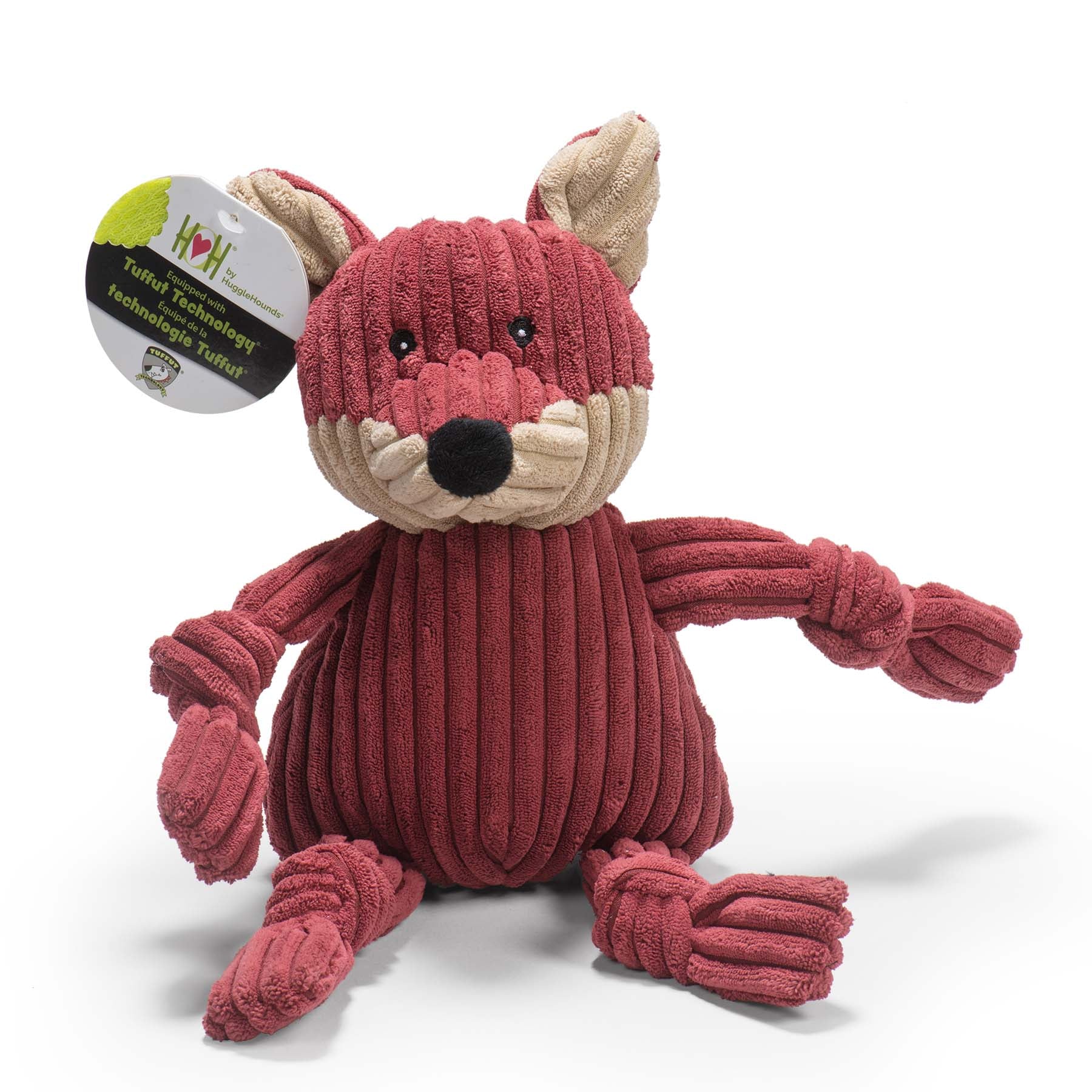 Dog Toy Sly Fox Knottie Plush Toy for Daily Use for Comfort - lifestyle product image for dog toy