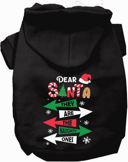Naughty Ones Christmas Pet Hoodie at Purrfect Pet Kingdom