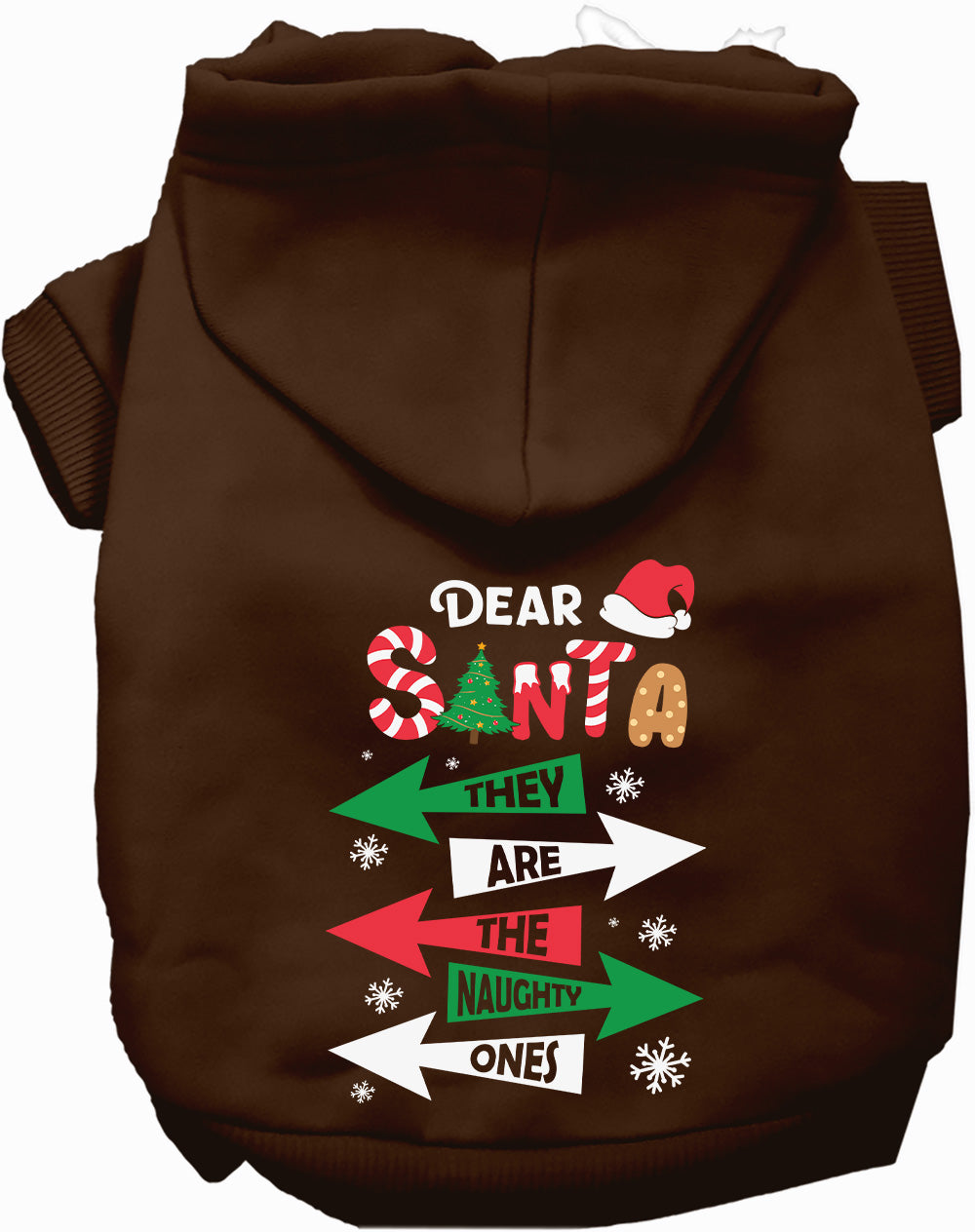 Naughty Ones Christmas Pet Hoodie at Purrfect Pet Kingdom