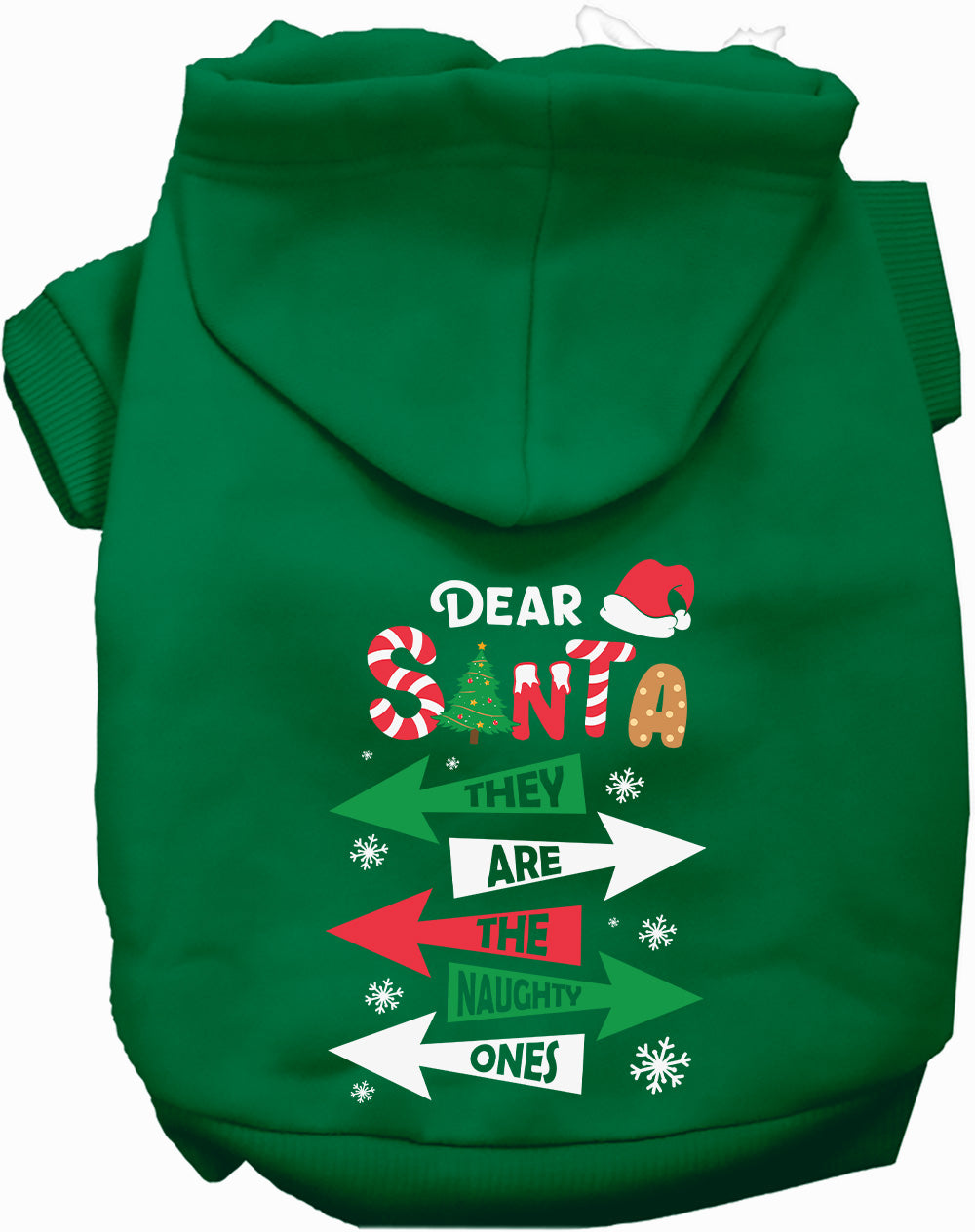 Naughty Ones Christmas Pet Hoodie at Purrfect Pet Kingdom