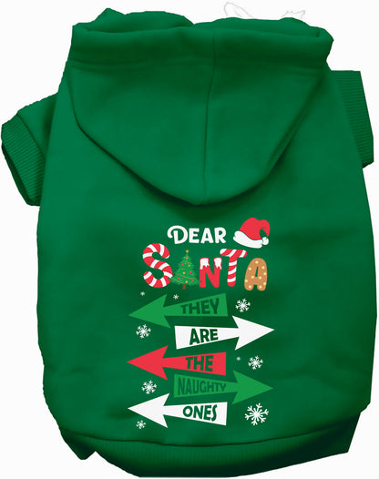 Naughty Ones Christmas Pet Hoodie at Purrfect Pet Kingdom