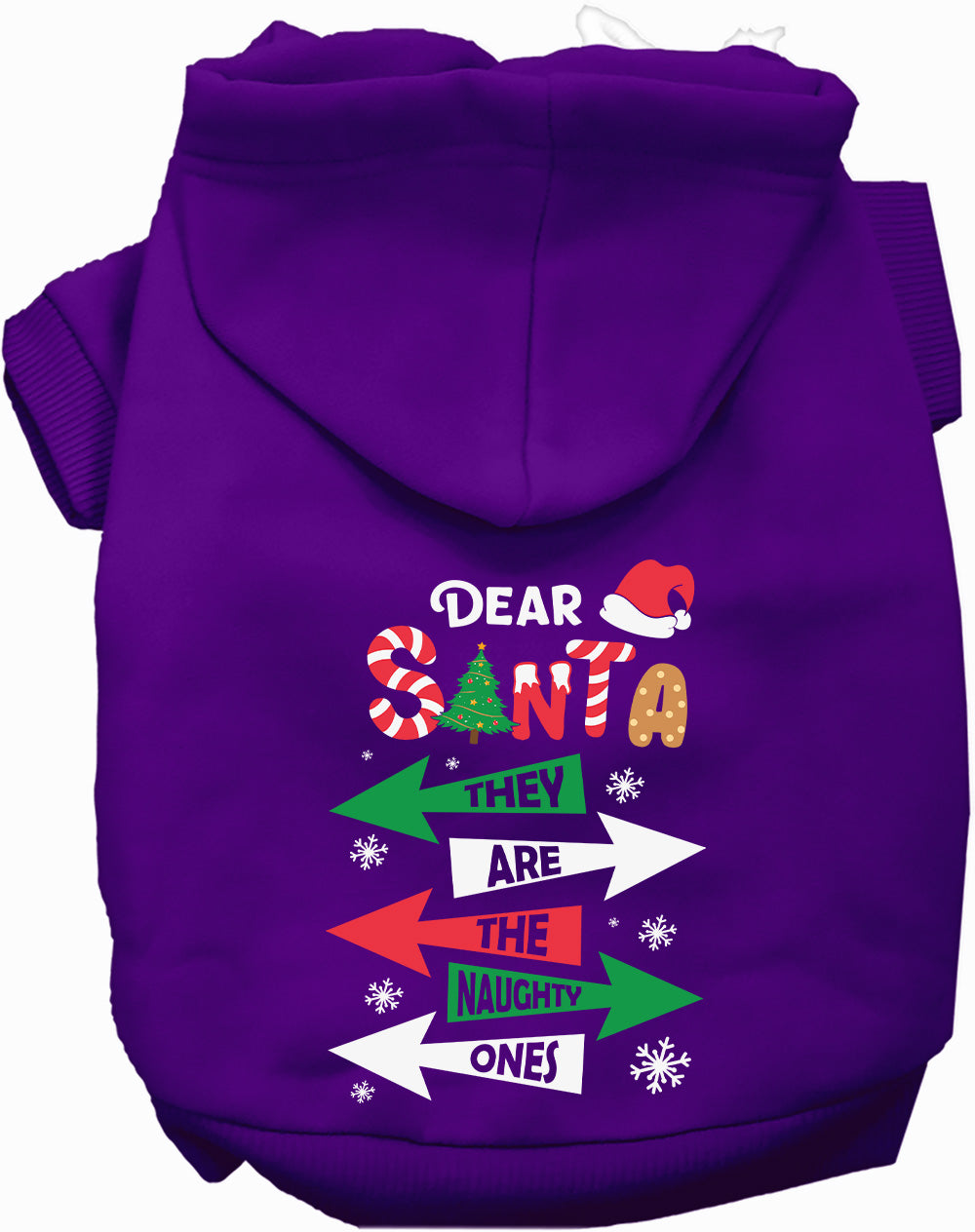 Naughty Ones Christmas Pet Hoodie at Purrfect Pet Kingdom