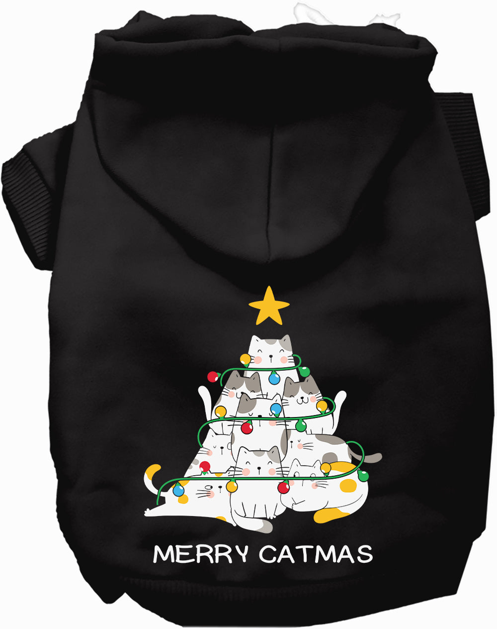 Merry Catmas Pet Hoodie: Festive Comfort for Dogs & Cats at Purrfect Pet Kingdom