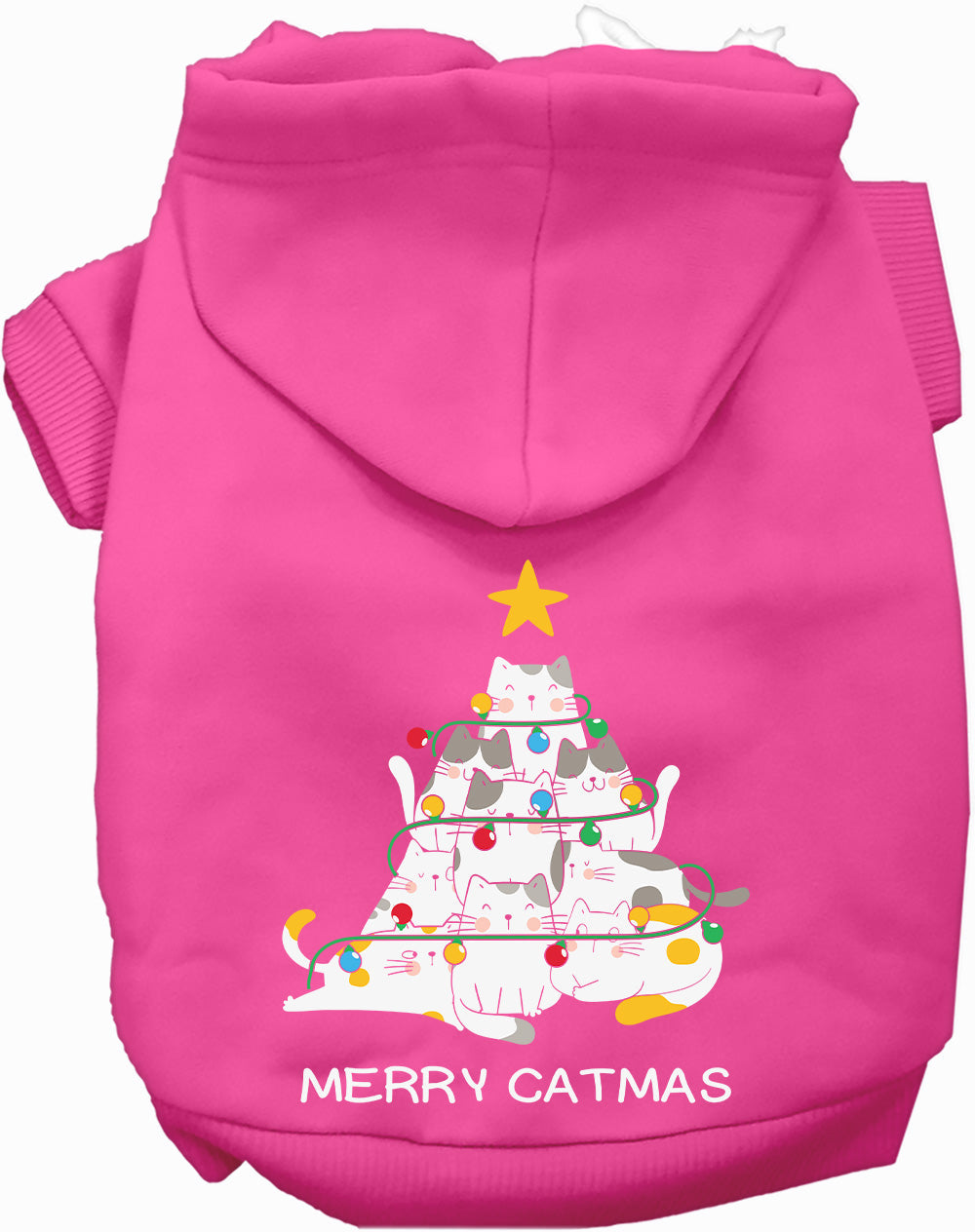 Merry Catmas Pet Hoodie: Festive Comfort for Dogs & Cats at Purrfect Pet Kingdom