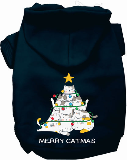 Merry Catmas Pet Hoodie: Festive Comfort for Dogs & Cats at Purrfect Pet Kingdom