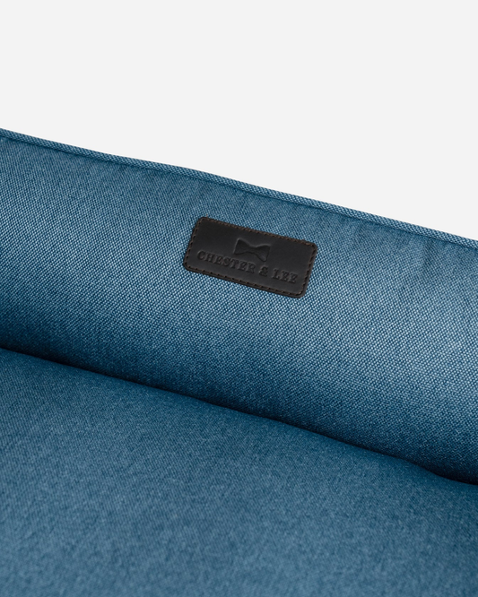 Purrfect Kingdom™ - Denim Cotton Bolster Pet Bed
