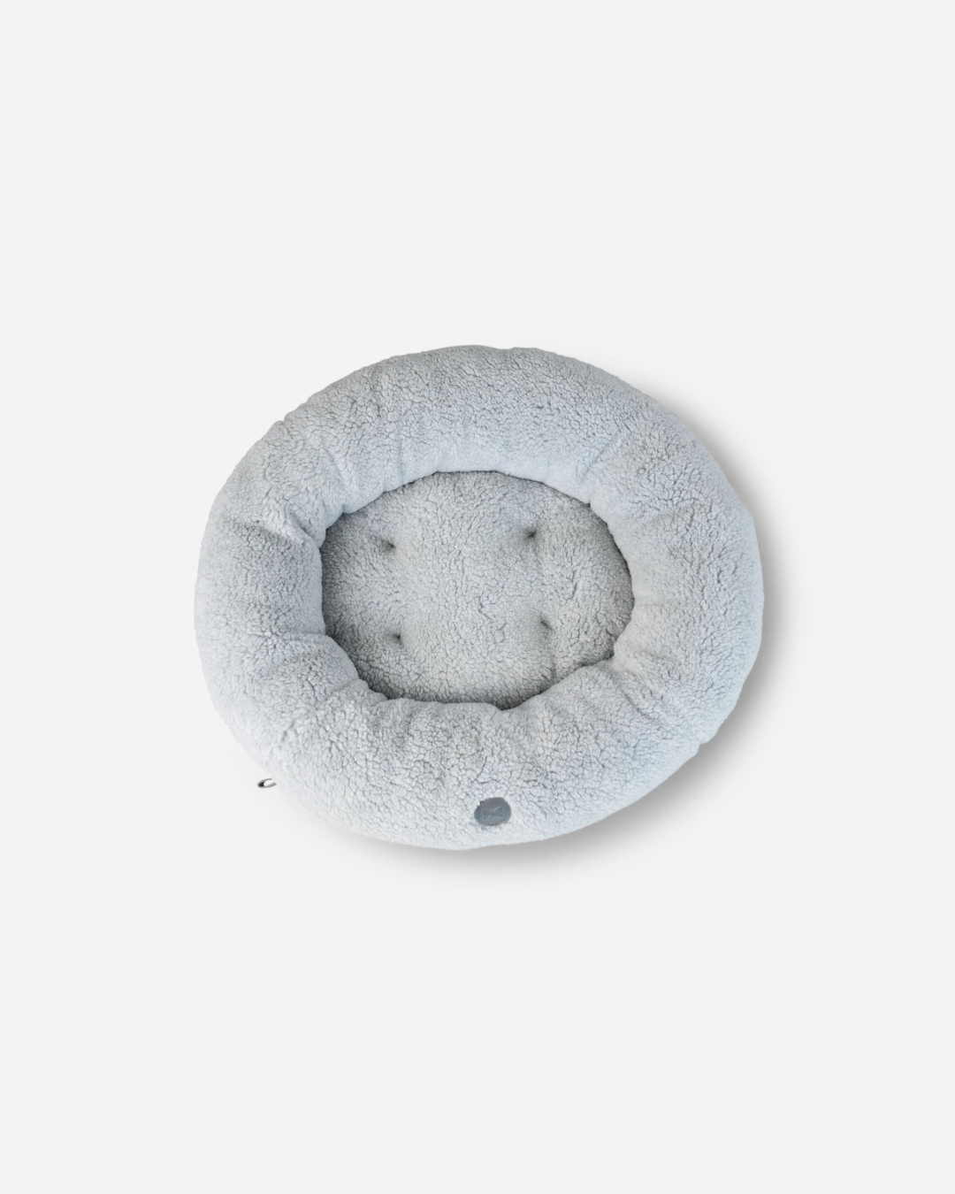 Purrfect Kingdom™ - Furry Gray Donut Pet Bed