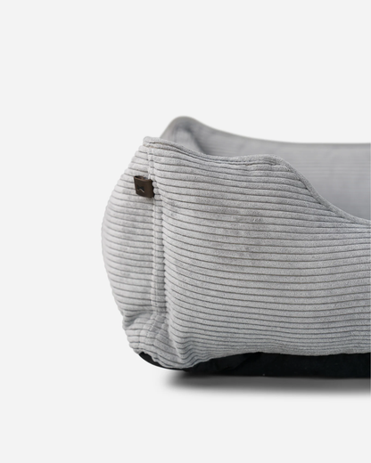 Chester & Lee | Fancy Corduroy Sleeper Dog Bed Gray