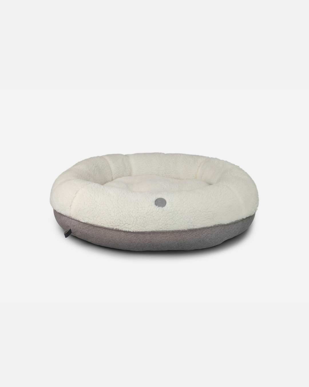 Purrfect Kingdom™ - Furry Beige Donut Pet Bed