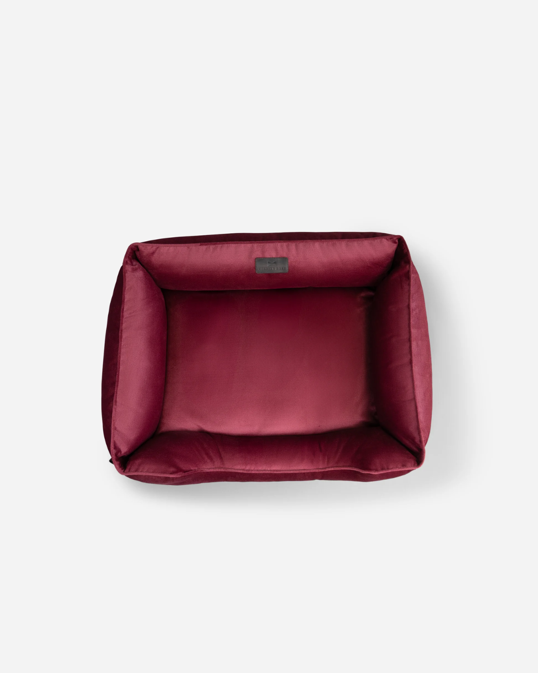 Luxury Dog Bed Vibrant Velvet Sleeper Wine for Comfort, Supp - luxury dog bed view 3 for comfort and support