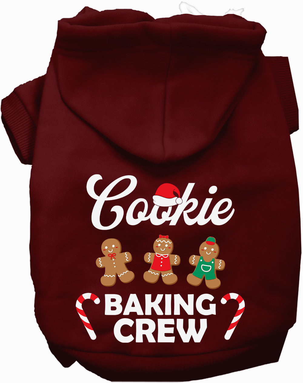 Dog Hoodie Cookie Baking Crew for Festive Holiday Pet
