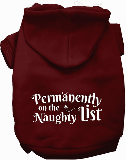 Permanently on the Naughty List Pet Hoodie