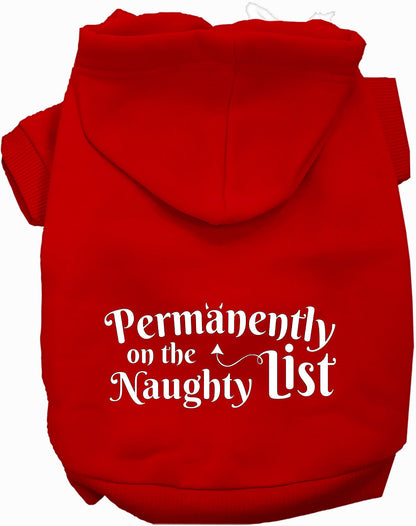 Permanently on the Naughty List Pet Hoodie