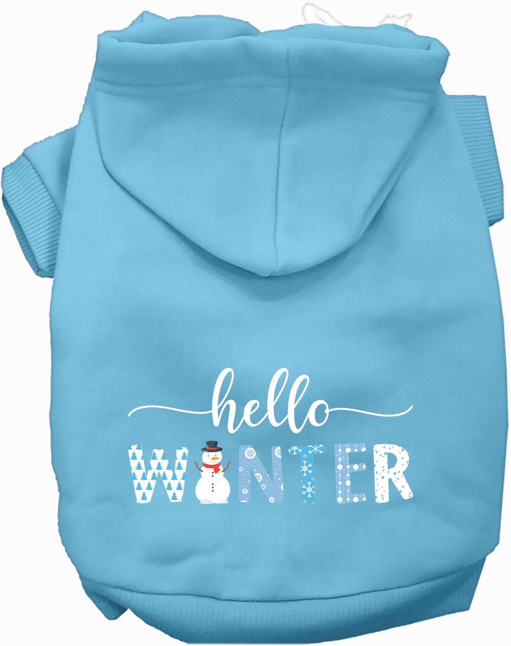 Dog Hoodie Hello Winter for Everyday Pet Style and Comfort