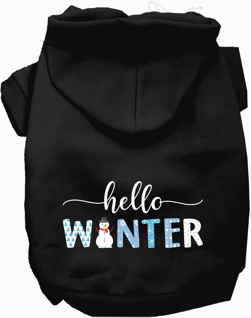 Dog Hoodie Hello Winter for Everyday Pet Style and Comfort