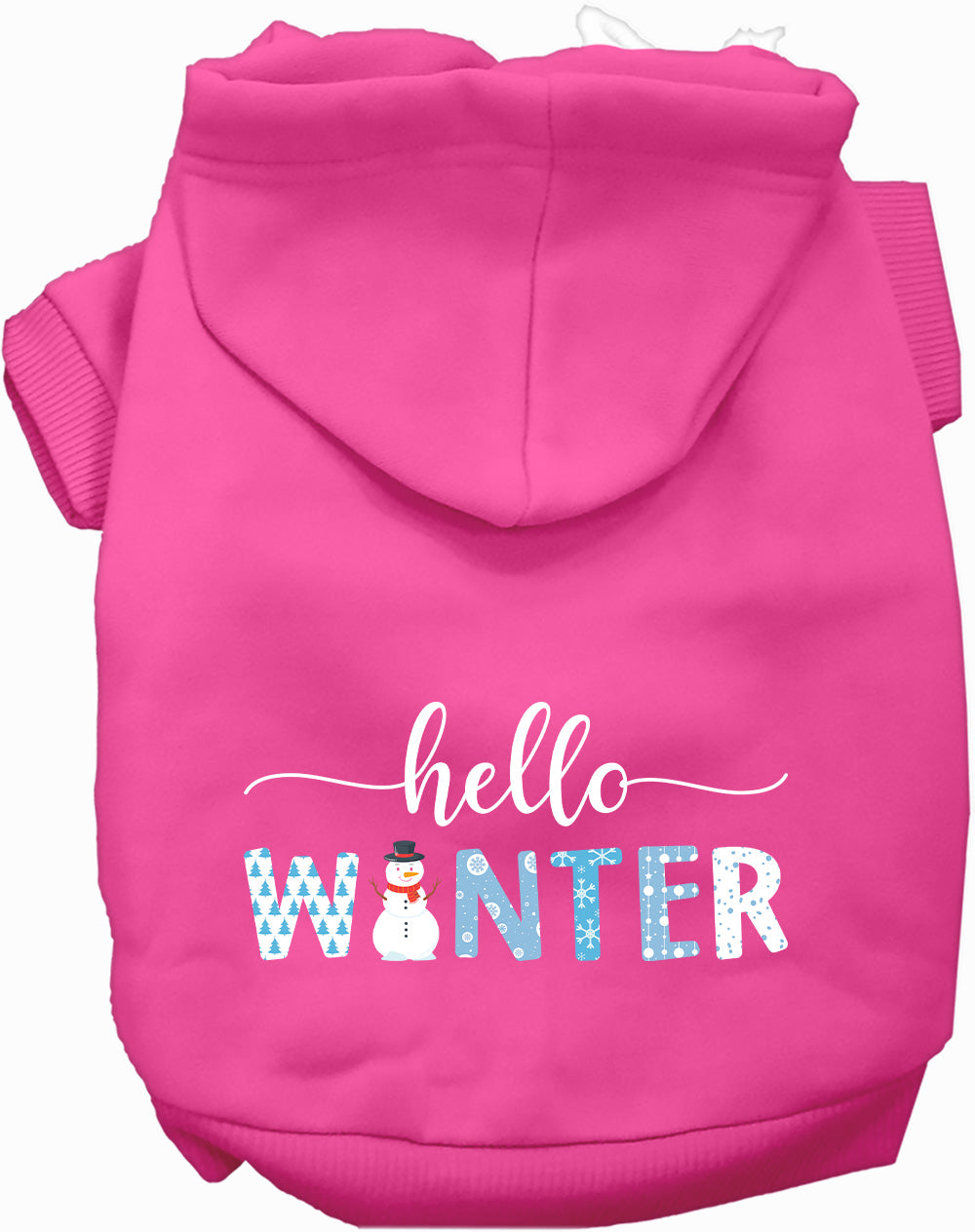Dog Hoodie Hello Winter for Everyday Pet Style and Comfort