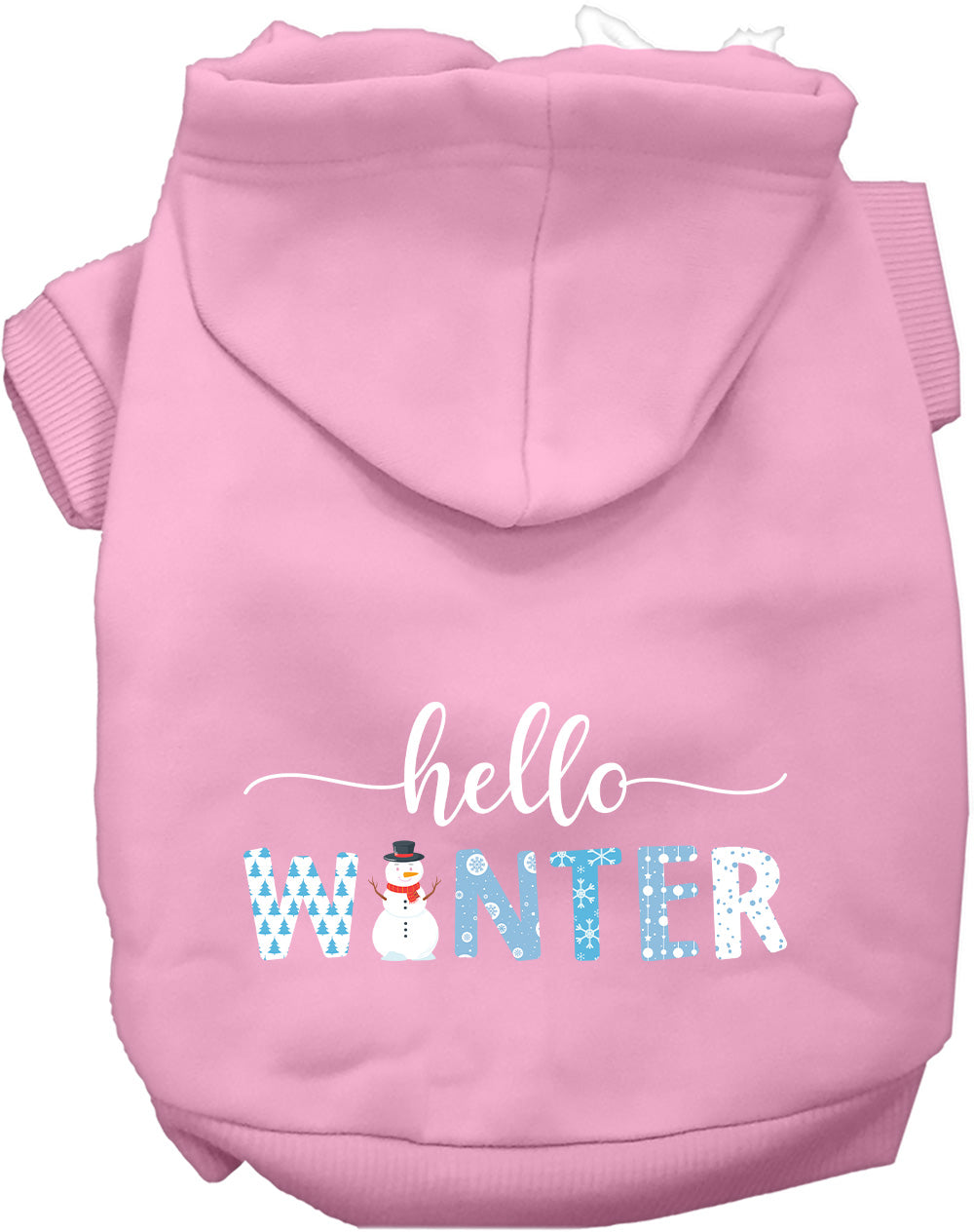Dog Hoodie Hello Winter for Everyday Pet Style and Comfort