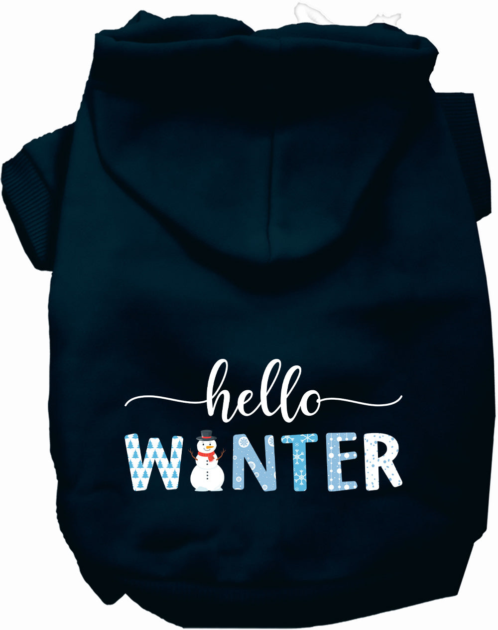 Dog Hoodie Hello Winter for Everyday Pet Style and Comfort