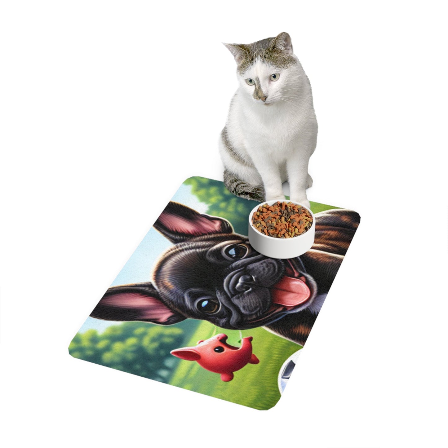 Pet Food Mat (12x18) - French Bulldog