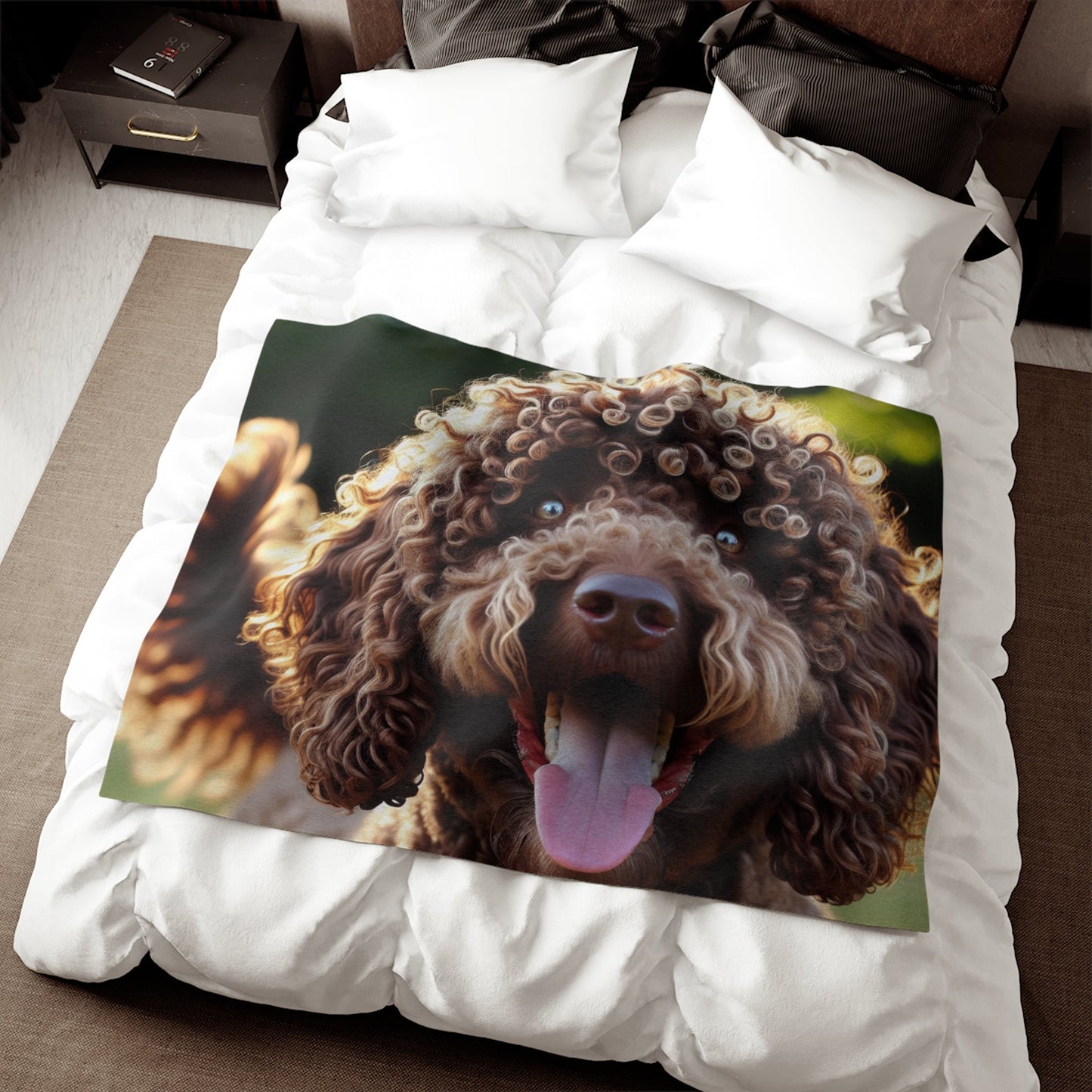 Curly Coated Retriever Sweatshirt Blanket