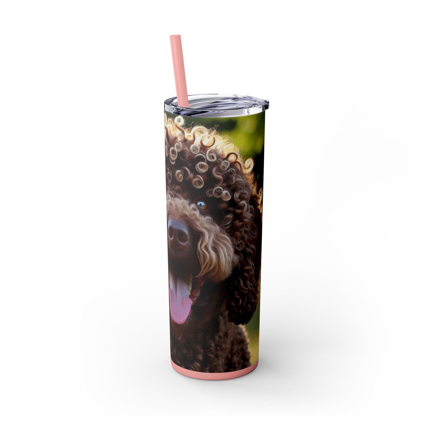 Curly Coated Retriever Tumbler with Straw, 20oz