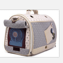 Nautical Pet Carrier Backpack Linen ⚓