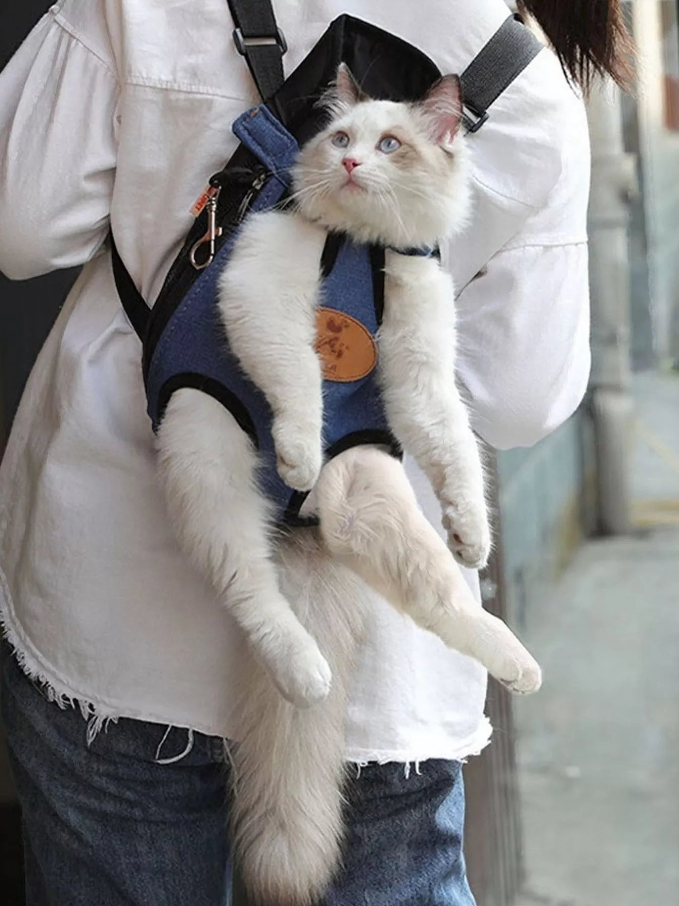 Pet Carrier Backpack - Adjustable Straps for Dogs & Cats