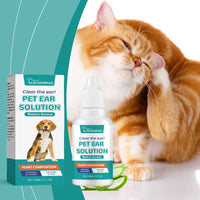 Pet Ear Wash Relieves Ear Discomfort For Cats And Dogs