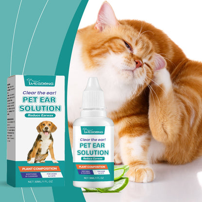Gentle Ear Wash for Dogs and Cats for Fast Itch Relief Care