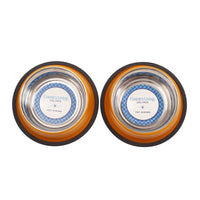 Country Living Set of 2 Ribbed Non-Slip Pet Bowls – Golden Yellow