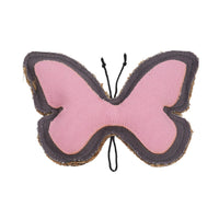 Country Living Canvas & Jute Butterfly-Shaped Dog Chew Toy –