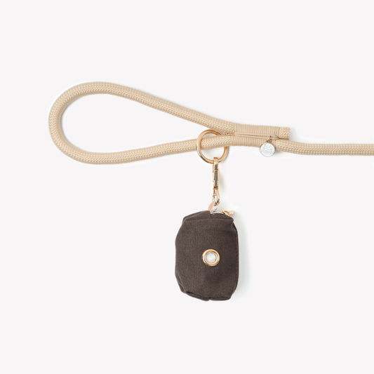 Poop Bag Holder Brown Leash Clip 🤎