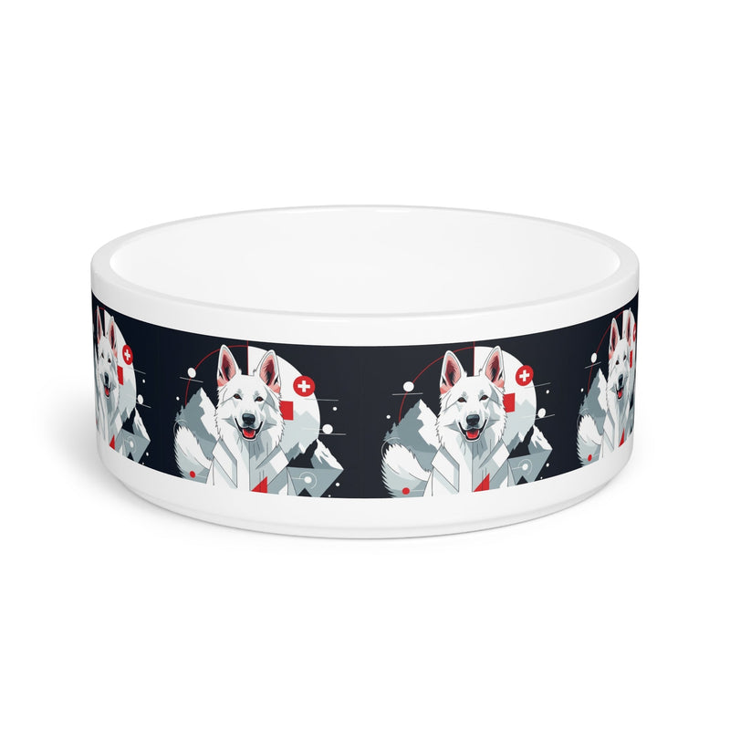 White Swiss Shepherd Dog Pet Bowl