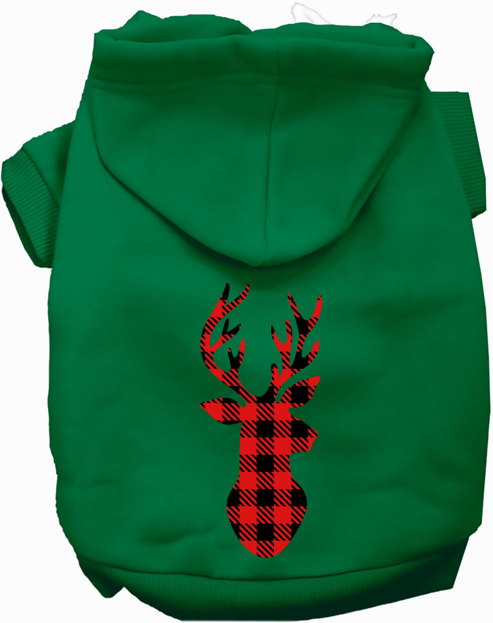 Dog Hoodie Buffalo Check Deer for Everyday Pet Style and