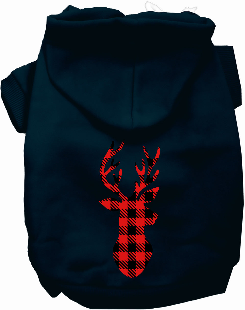 Dog Hoodie Buffalo Check Deer for Everyday Pet Style and