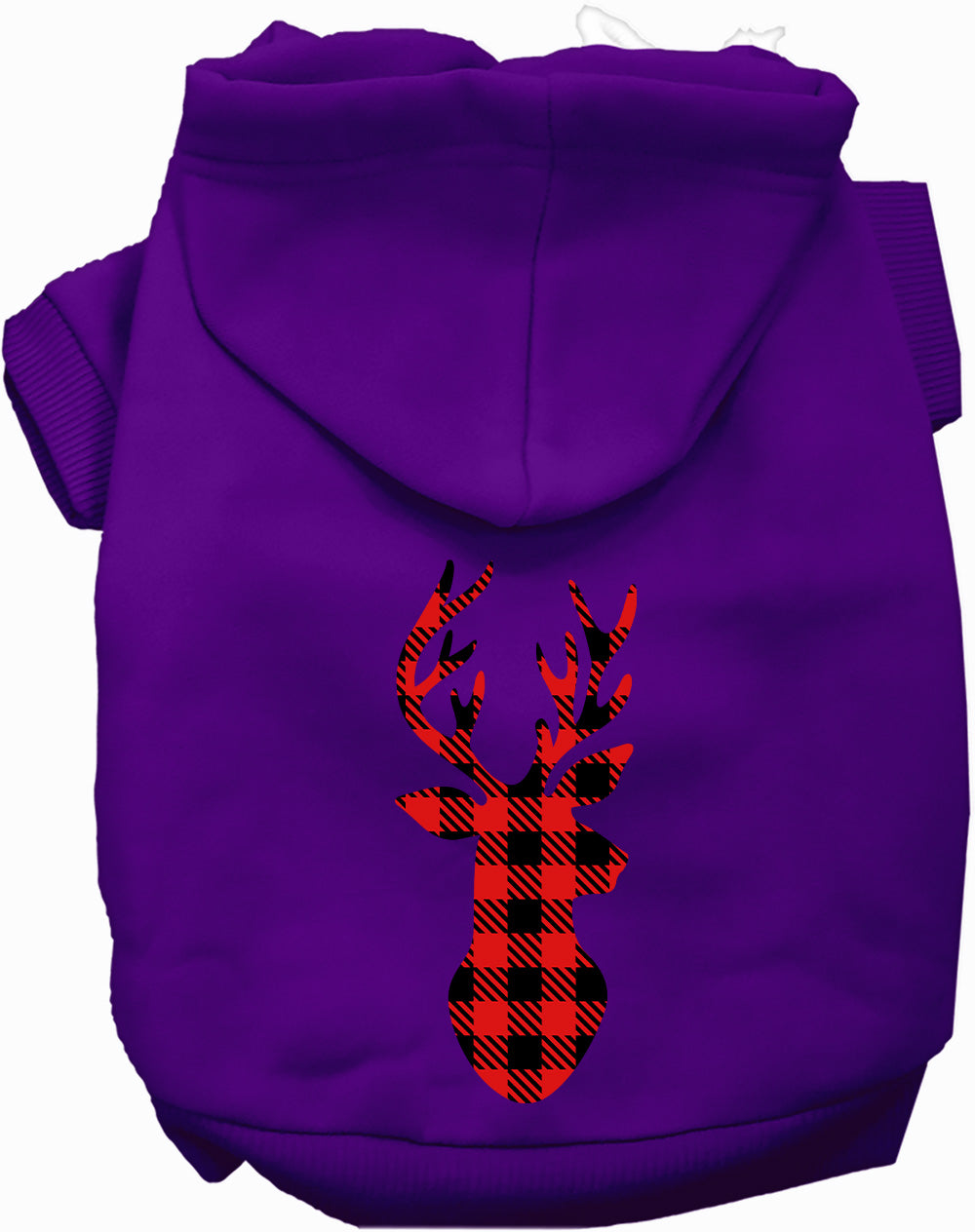 Dog Hoodie Buffalo Check Deer for Everyday Pet Style and