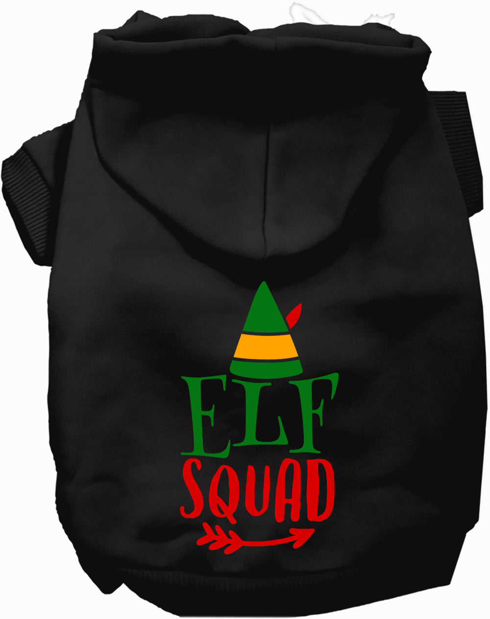 Dog Hoodie Elf Squad for Festive Holiday Pet Comfort