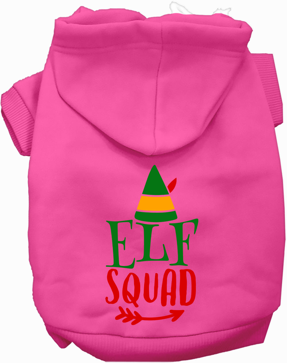 Dog Hoodie Elf Squad for Festive Holiday Pet Comfort