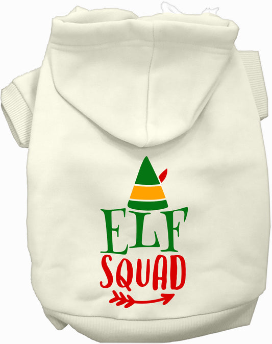 Dog Hoodie Elf Squad for Festive Holiday Pet Comfort