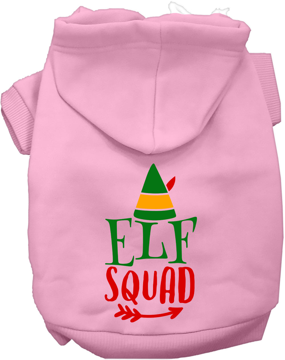 Dog Hoodie Elf Squad for Festive Holiday Pet Comfort